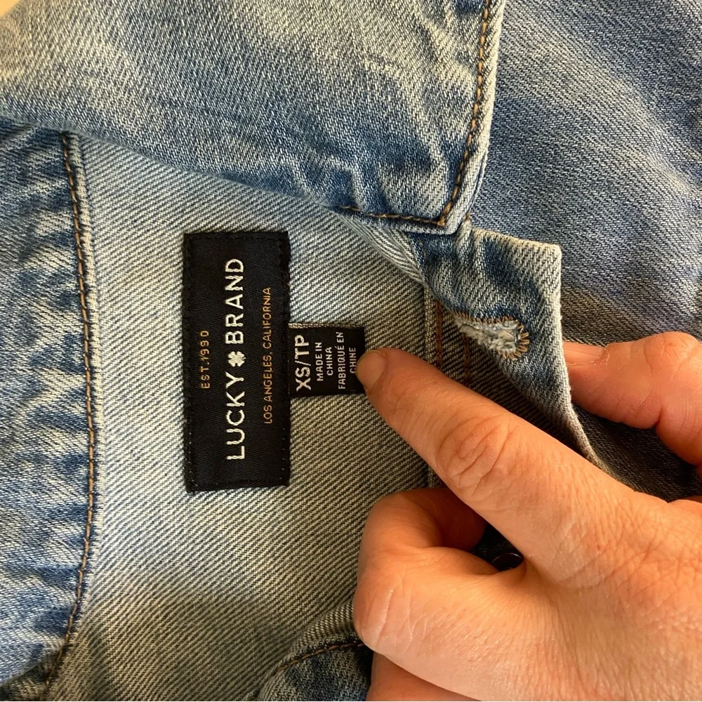 Lucky Tomboy Trucker Light‎ Blue Denim jacket Cotton